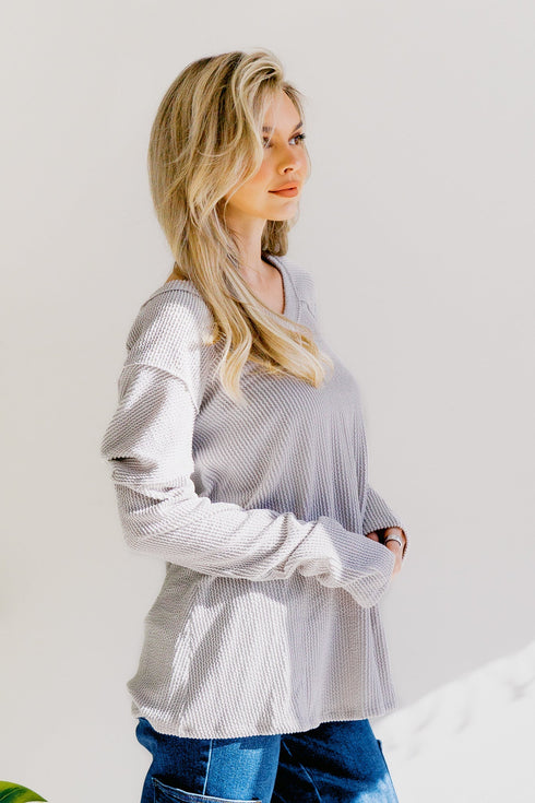 Willow Whisper Long Sleeve Knit - LISA MARIE BOUTIQUE - S -