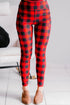 Winter Hearth Plaid Leggings - LISA MARIE BOUTIQUE - OS -