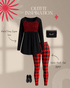 Winter Hearth Plaid Leggings - LISA MARIE BOUTIQUE - OS -