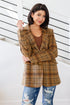 World Class Plaid Blazer - LISA MARIE BOUTIQUE - Layers - Small -