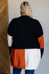 Writer's Block Color Block Open Front Cardigan - LISA MARIE BOUTIQUE - Layers - Small -
