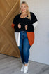 Writer's Block Color Block Open Front Cardigan - LISA MARIE BOUTIQUE - Layers - Small -