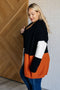Writer's Block Color Block Open Front Cardigan - LISA MARIE BOUTIQUE - Layers - Small -