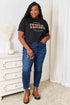 Simply Love Slogan Graphic Cuffed Sleeve T-Shirt - LISA MARIE BOUTIQUE