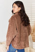 Culture Code Double Breasted Fuzzy Coat - LISA MARIE BOUTIQUE
