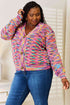 Woven Right V-Neck Long Sleeve Cardigan - LISA MARIE BOUTIQUE