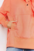 Double Take Quarter-Snap Dropped Shoulder Hoodie - LISA MARIE BOUTIQUE
