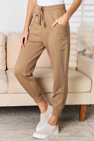 RISEN High Rise Relaxed Joggers - LISA MARIE BOUTIQUE