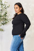Culture Code Full Size Ribbed Round Neck Long Sleeve Top - LISA MARIE BOUTIQUE