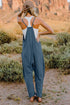 Double Take V-Neck Sleeveless Jumpsuit with Pocket - LISA MARIE BOUTIQUE