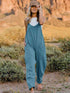 Double Take V-Neck Sleeveless Jumpsuit with Pocket - LISA MARIE BOUTIQUE