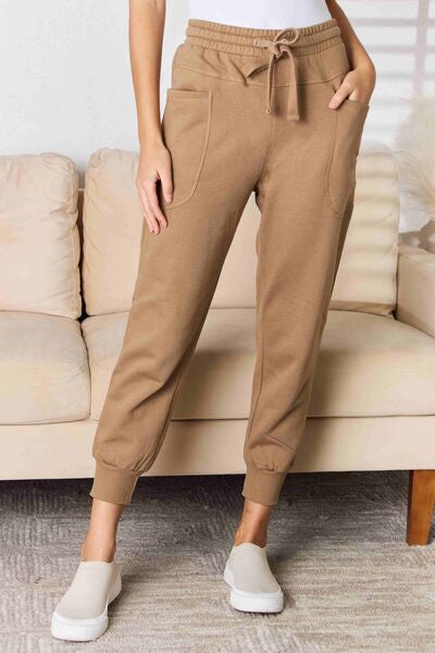RISEN High Rise Relaxed Joggers - LISA MARIE BOUTIQUE