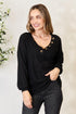 Zenana Buttoned Long Sleeve Blouse - LISA MARIE BOUTIQUE