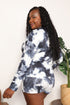 Double Take Tie-Dye Round Neck Top and Shorts Lounge Set - LISA MARIE BOUTIQUE