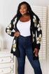 Double Take Floral Button Down Longline Cardigan - LISA MARIE BOUTIQUE