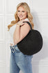 Justin Taylor Beach Date Straw Rattan Handbag in Black - LISA MARIE BOUTIQUE