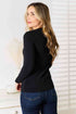 Basic Bae Asymmetrical Neck Long Sleeve Top - LISA MARIE BOUTIQUE