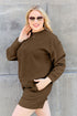 Double Take Full Size Texture Long Sleeve Top and Drawstring Shorts Set - LISA MARIE BOUTIQUE