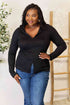 Culture Code Exposed Seam Long Sleeve Hoodie - LISA MARIE BOUTIQUE