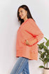 Double Take Quarter-Snap Dropped Shoulder Hoodie - LISA MARIE BOUTIQUE