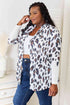 Double Take Leopard Long Sleeve Cardigan - LISA MARIE BOUTIQUE