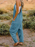 Double Take V-Neck Sleeveless Jumpsuit with Pocket - LISA MARIE BOUTIQUE
