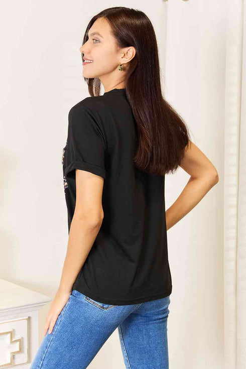 Simply Love WIFE MOM BOSS Leopard Graphic T-Shirt - LISA MARIE BOUTIQUE