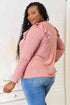 Double Take Square Neck Ruffle Shoulder Long Sleeve T-Shirt - LISA MARIE BOUTIQUE