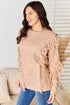 And The Why Tassel Detail Long Sleeve Sweater - LISA MARIE BOUTIQUE