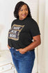Simply Love WIFE MOM BOSS Leopard Graphic T-Shirt - LISA MARIE BOUTIQUE