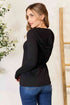 Culture Code Exposed Seam Long Sleeve Hoodie - LISA MARIE BOUTIQUE
