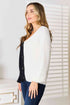 Woven Right Contrast Button-Front V-Neck Cardigan - LISA MARIE BOUTIQUE