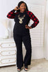 Heimish Sequin Reindeer Graphic Plaid Top - LISA MARIE BOUTIQUE
