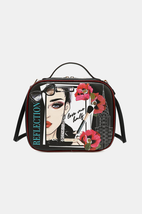 Nicole Lee USA Printed Handbag with Three Pouches - LISA MARIE BOUTIQUE