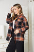 Double Take Plaid Dropped Shoulder Shirt - LISA MARIE BOUTIQUE