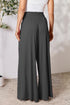 Double Take Full Size Smocked Wide Waistband Wide Leg Pants - LISA MARIE BOUTIQUE