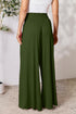 Double Take Full Size Smocked Wide Waistband Wide Leg Pants - LISA MARIE BOUTIQUE