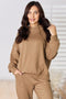 RISEN Drawstring Drop Shoulder Long Sleeve Hoodie - LISA MARIE BOUTIQUE
