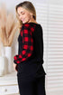 Heimish Sequin Reindeer Graphic Plaid Top - LISA MARIE BOUTIQUE