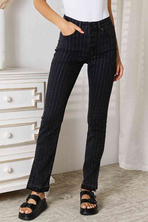 Kancan Striped Pants with Pockets - LISA MARIE BOUTIQUE
