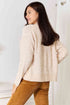 Double Take Open Front Long Sleeve Cardigan - LISA MARIE BOUTIQUE
