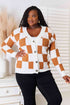Double Take Button-Up V-Neck Dropped Shoulder Cardigan - LISA MARIE BOUTIQUE