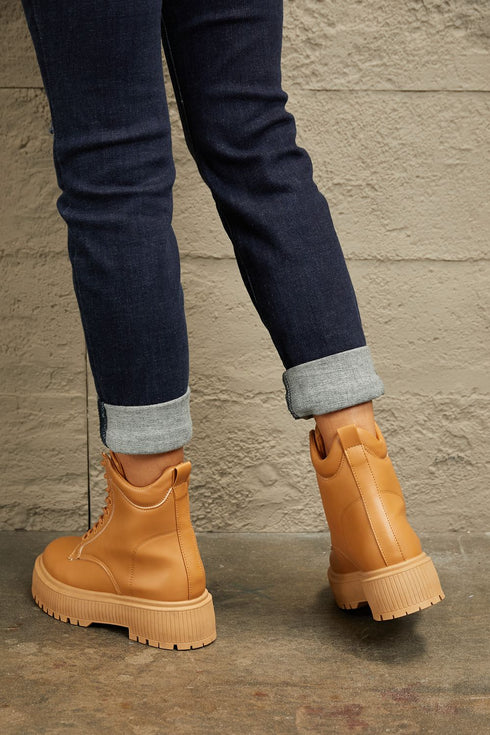 East Lion Corp Platform Combat Boots - LISA MARIE BOUTIQUE