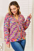 Woven Right V-Neck Long Sleeve Cardigan - LISA MARIE BOUTIQUE