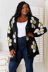 Double Take Floral Button Down Longline Cardigan - LISA MARIE BOUTIQUE