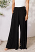 Double Take Full Size Smocked Wide Waistband Wide Leg Pants - LISA MARIE BOUTIQUE