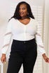 Double Take V-Neck Dropped Shoulder Blouse - LISA MARIE BOUTIQUE