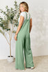 Wide Strap Overall with Pockets - LISA MARIE BOUTIQUE