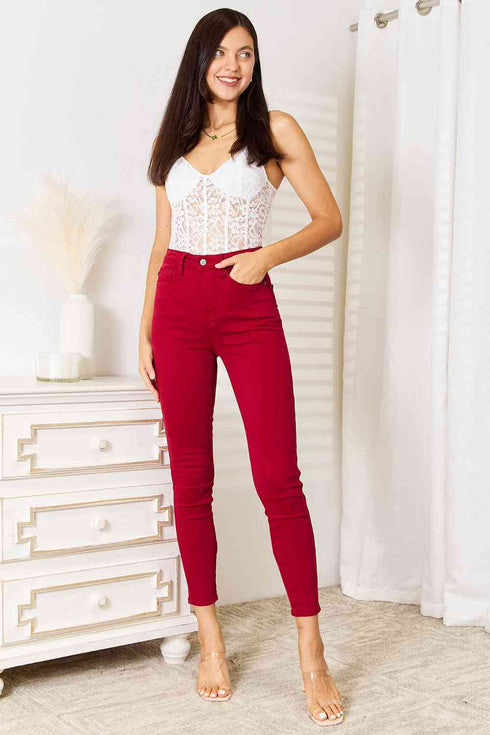 Judy Blue Full Size High Waist Tummy Control Skinny Jeans - LISA MARIE BOUTIQUE