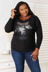 Double Take Sequin Graphic Dolman Sleeve Knit Top - LISA MARIE BOUTIQUE